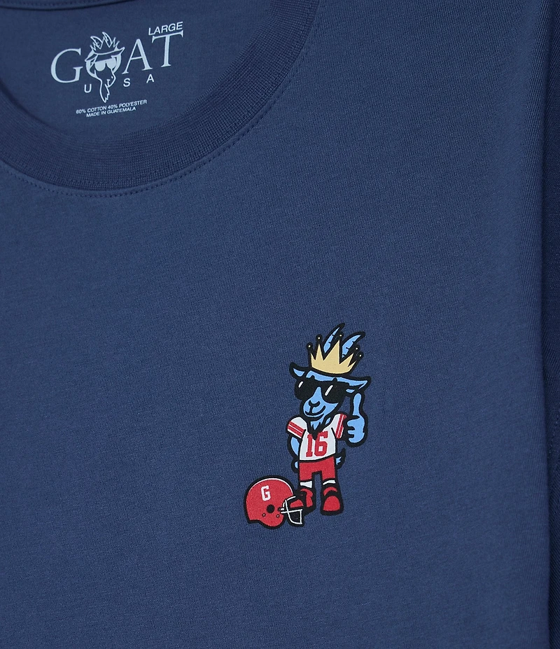 GOAT USA Football League Short Sleeve Graphic T-Shirt