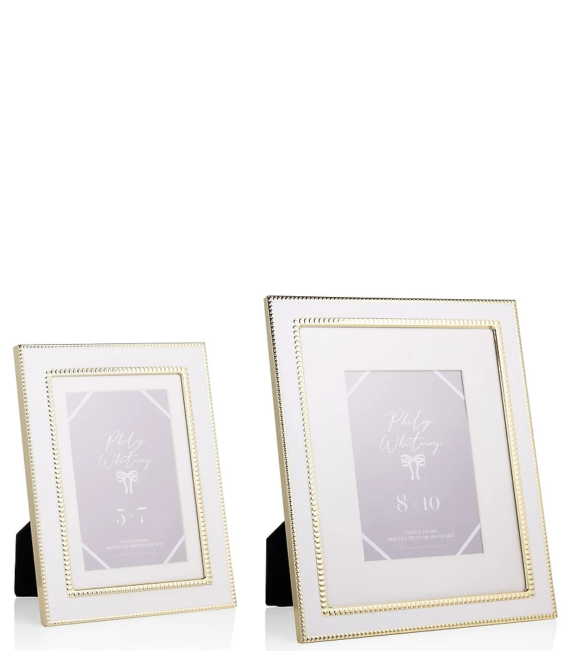 Godinger Adore White Photo Frames, Set of 2