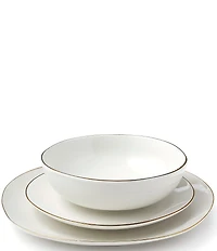 Godinger Andover White Porcelain 12-Piece, Service for 4