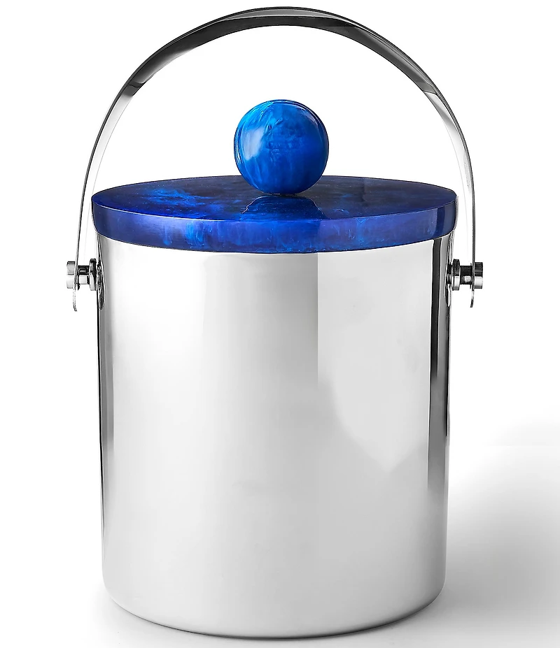 Godinger Azure Collection Stainless Ice Bucket, 8.75#double;