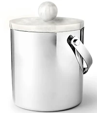 Godinger Azure Collection Stainless Ice Bucket, 8.75#double;