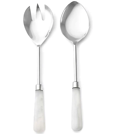 Godinger Azure White Salad Server Set of 2