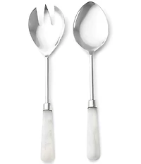 Godinger Azure White Salad Server Set of 2