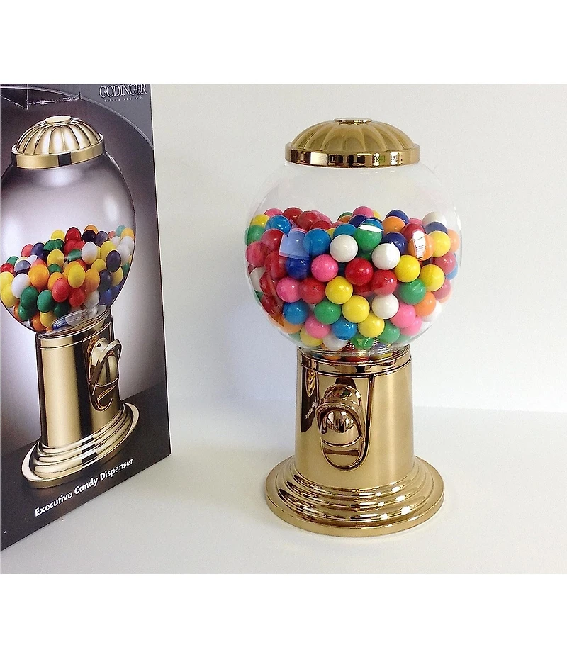 Godinger Candy Dispenser Gold Tone