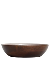 Godinger Capri Wood Serving Bowl, 12#double;