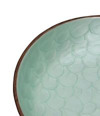 Godinger Capri Wood Serving Bowl, 12#double;