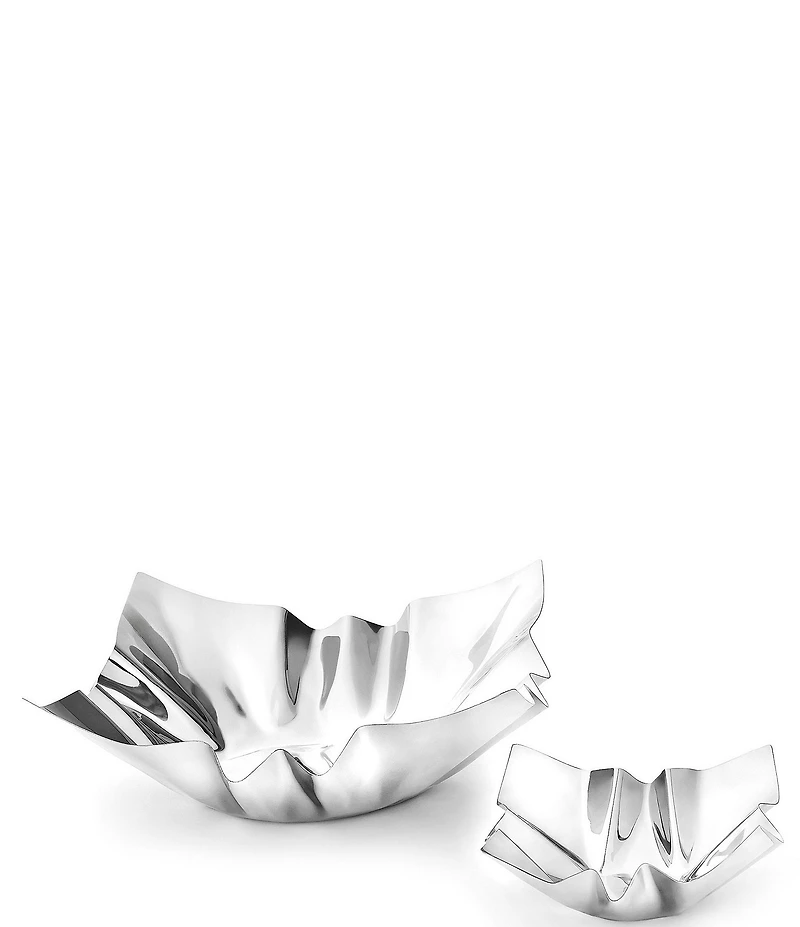 Godinger Cerro Collection Large Square Stainless Bowl, 11.75#double;