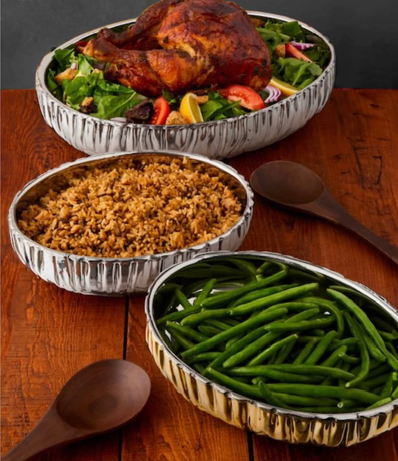 Godinger Cerro Double Wall Oval Serving Bowl, 16.5#double;