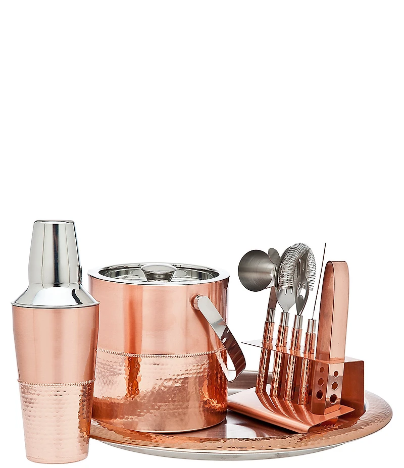 Godinger Copper 9-Piece Bar Set