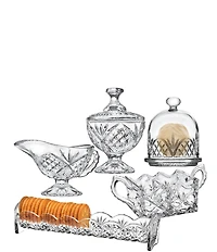 Godinger Dublin 5-Piece Glass Hostess Serve Set