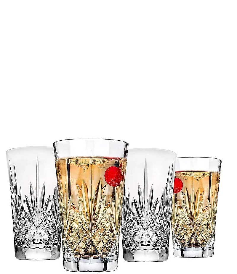 Godinger Dublin All Purpose Crystal Glass Set of 4