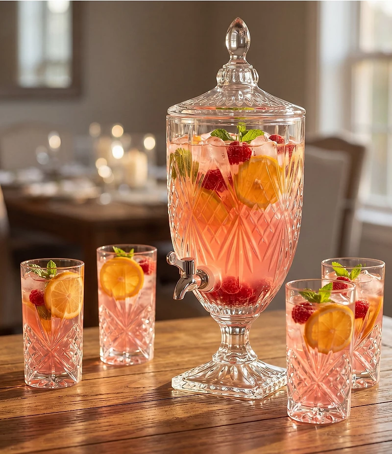 Godinger Dublin Crystal Beverage Dispenser