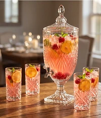 Godinger Dublin Crystal Beverage Dispenser