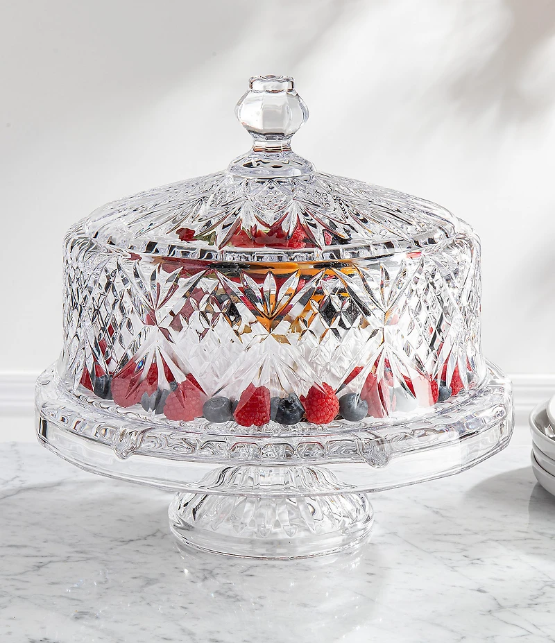 Godinger Dublin Crystal Footed Cake Dome
