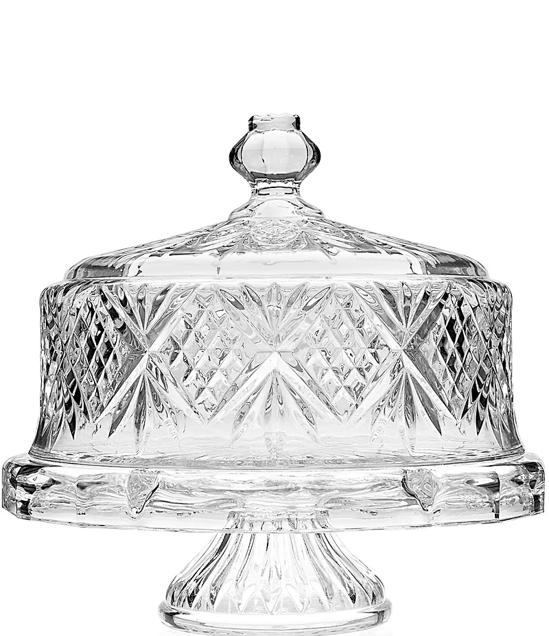 Godinger Dublin Crystal Footed Cake Dome