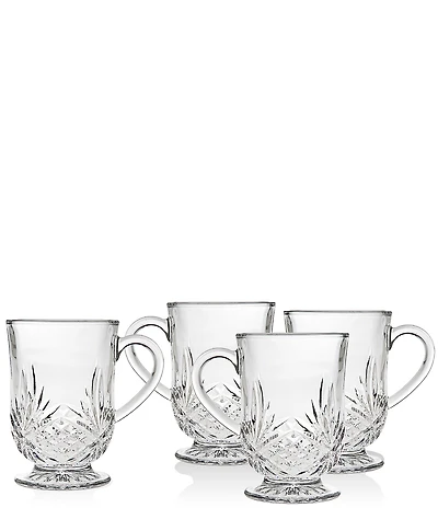 Godinger Dublin Footed Coffee Mugs, 10-oz., Set of 4