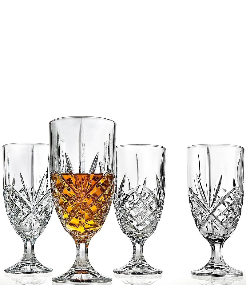 Godinger Dublin Crystal Ice Tea Glasses, Set of 4