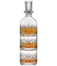 Godinger Dublin Stacking Decanter & Whiskey Glasses Set