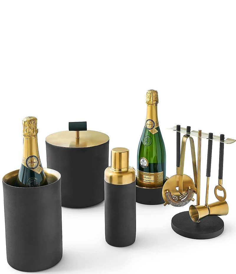 Godinger Encalmo Black & Gold Ice Bucket