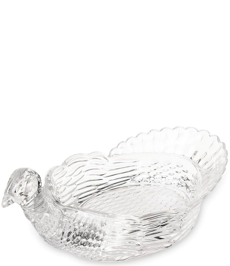 Godinger Harvest Crystal Turkey Server