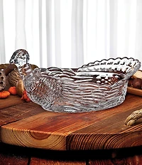 Godinger Harvest Crystal Turkey Server