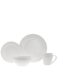 Godinger Inventure Porcelain 16-Piece Dinnerware Set, Service for 4