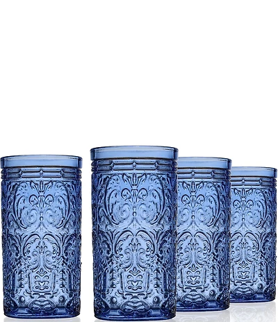 Godinger Jax Highball Glasses, Set of 4, 14 oz.