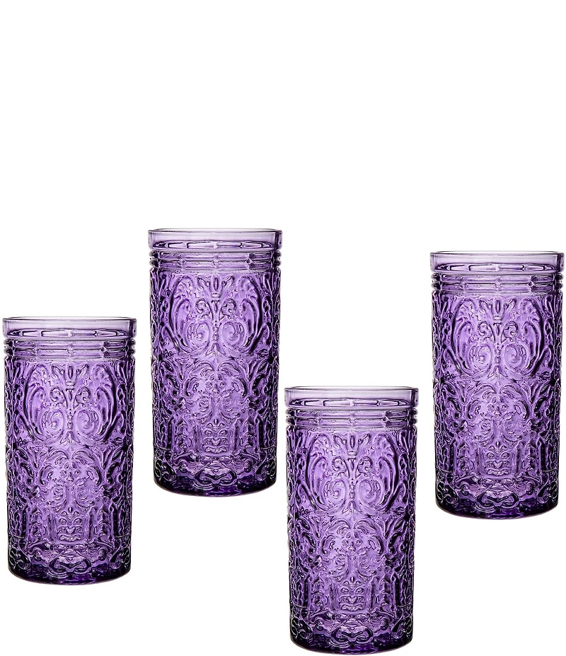 Godinger Jax Highball Glasses, Set of 4, 14 oz.