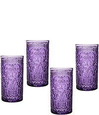 Godinger Jax Highball Glasses, Set of 4, 14 oz.