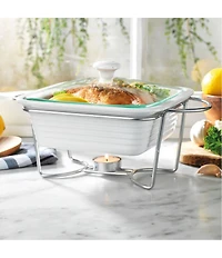 Godinger Kitchen Chemistry 1.2 Quart Baker with Stand and Warming Tea Light Holder