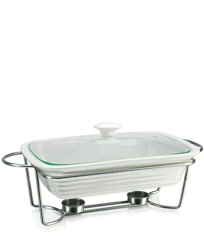 Godinger Kitchen Chemistry 2 Quart Rectangular Baker With Stand