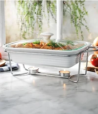 Godinger Kitchen Chemistry 2 Quart Rectangular Baker With Stand