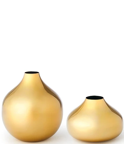 Godinger Lilliput Collection Stainless Bud Vase Set, 2 Piece