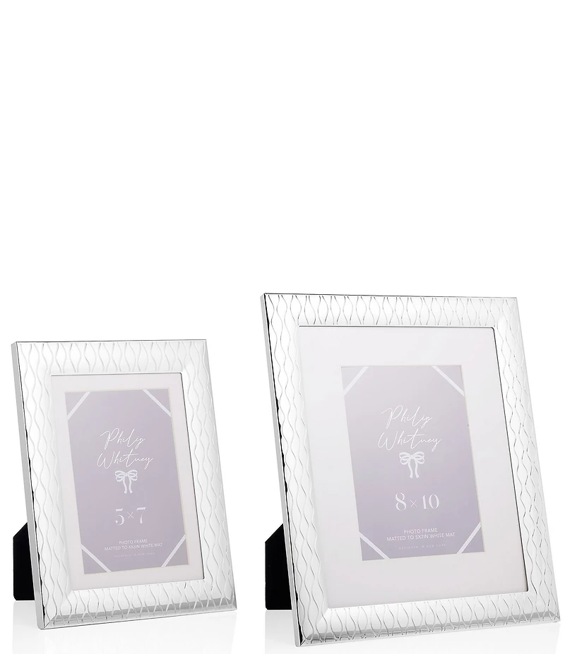Godinger Motion Silver Photo Frame 5x7 - Set of 2