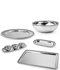 Godinger Perles Stainless Steel Condiment Server - 4 Piece