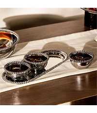 Godinger Perles Stainless Steel Condiment Server - 4 Piece