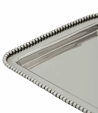 Godinger Perles Stainless Steel Serving Tray, 20#double; x 13#double;