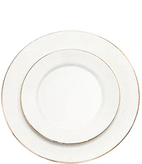 Godinger Pique Gold 18-Piece Dinnerware, Service for 6