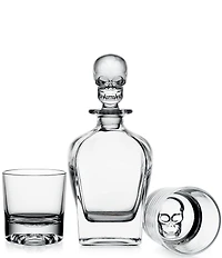Godinger Skull Decanter and Glasses Set