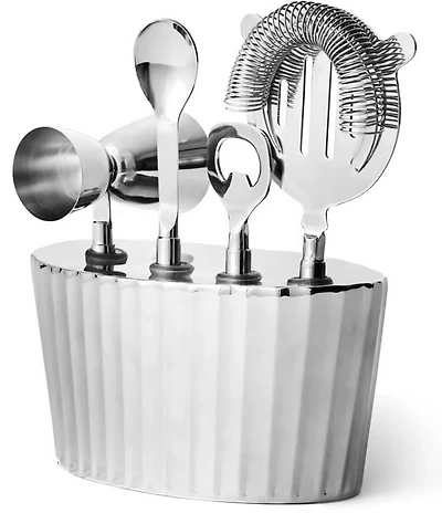 Godinger Waves Stainless Bar Tool Set - 5 Piece