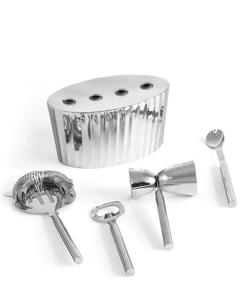 Godinger Waves Stainless Bar Tool Set - 5 Piece