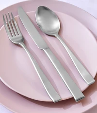 Godinger Wayland Matte 18/10 Stainless Steel Flatware Set, Service for 8
