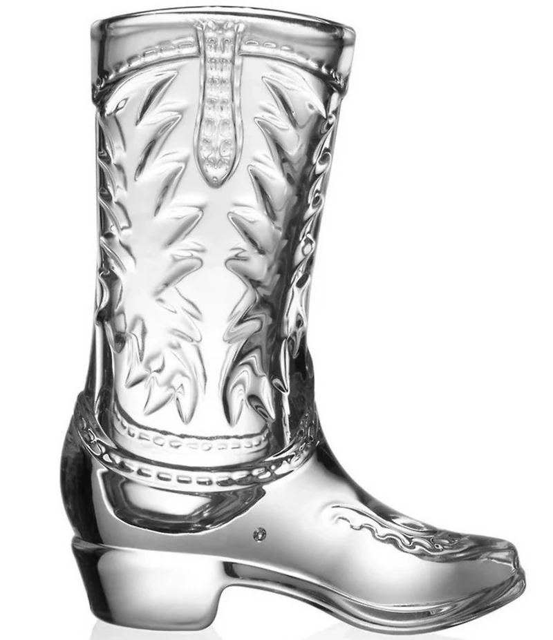 Godinger Whiskey & Rye Cowboy Boot Shot Glass, Set of 6