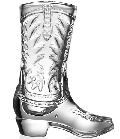Godinger Whiskey & Rye Cowboy Boot Shot Glass, Set of 6