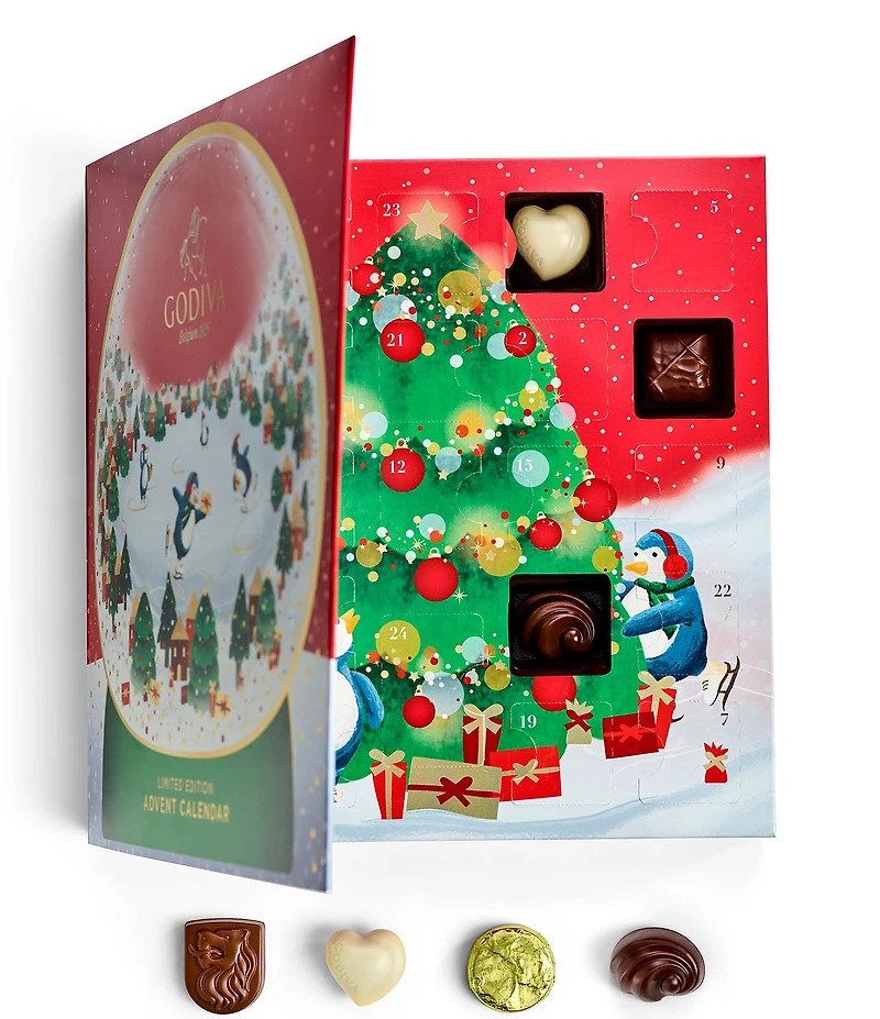 Godiva 2024 Holiday Classic Chocolate Advent Calendar