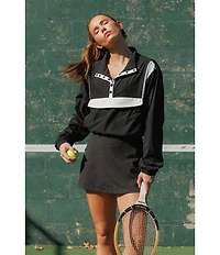 GOLD HINGE AirGlyde™ Button Up Long Sleeve Cropped Windbreaker