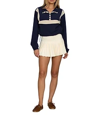 GOLD HINGE AirGlyde™ Button Up Long Sleeve Cropped Windbreaker