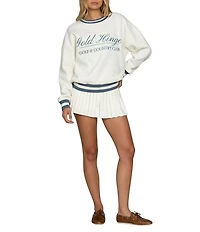 GOLD HINGE Country Club Crew Neck Long Sleeve Sweatshirt