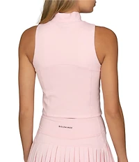 GOLD HINGE Day To Night Quarter-Zip Sleeveless Top