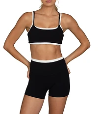 GOLD HINGE Double Waist StrydeForm High-Rise Shorts